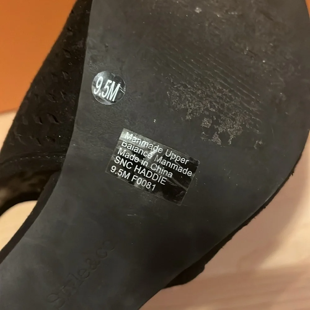 Style‎ & Co Black heels women 9.5